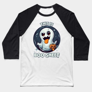This is Boo Sheet! Halloween funny ghost Baseball T-Shirt